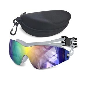 New Comfortable Swimming Goggles UV Protection‎ Anti-Fog Swim Glasses Adult Blue